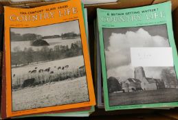 Four boxes: large quantity Country Life, 180+ issues, 1949-76