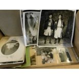 Box: old photo album and various loose photos, mainly early 20th century period