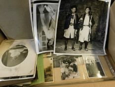 Box: old photo album and various loose photos, mainly early 20th century period