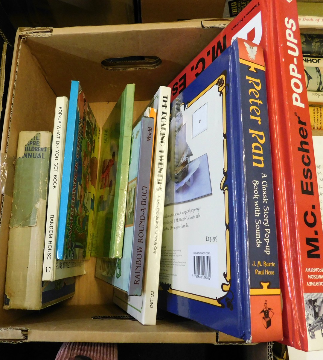 Small box: assorted Pop-up books