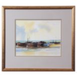 AR Gordon Hales, RSMA, FRSA (1916-1997), Shipping becalmed, watercolour, signed lower left, 28 x