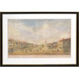 After J Butcher, engraved by R Pollard, "A south east view of the market place of Great Yarmouth",