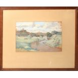 A Seaton White (20th Century), 'Bridgnorth', watercolour and gouache, signed, dated 1948 and