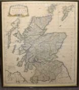 John Bowles - a map of North Britain or Scotland from the newest surveys and observations, hand