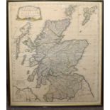 John Bowles - a map of North Britain or Scotland from the newest surveys and observations, hand