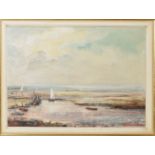 Alistair Kilburn, "Setting sail Morston" and "Low Tide Morston", pair of oils on board, both signed,