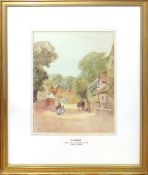 Charles E Hannaford, "Denham", watercolour, signed, dated July 16 and inscribed with title lower