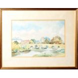 Frederick Cross, Cambridgeshire views, group of four watercolours, all signed, assorted sizes (4)