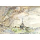 Jack Cox, Seascape, watercolour, signed lower right, 24 x 34cm