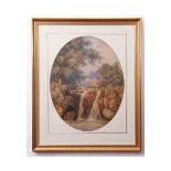 William J Boddy (1832-1911), "Golden Gleam", watercolour, signed and dated 1856 lower right, 51 x
