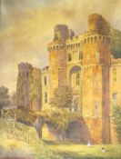 H Du Bose, Entrance to Herstmonceaux Castle, watercolour, signed and dated 1869 lower left, 74 x