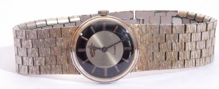 Third quarter of 20th century ladies Rotary stainless steel/silver plated wrist watch with