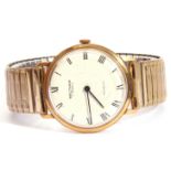 Gents third quarter of 20th century gold plated and stainless steel cased Waltham wrist watch with