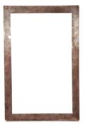 Early 20th century Hamilton & Co Calcutta photograph frame of plain polished rectangular form, outer