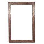 Early 20th century Hamilton & Co Calcutta photograph frame of plain polished rectangular form, outer