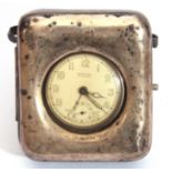 Gents early 20th century metal cased pocket watch by Mentor, with button wind, alarm movement,