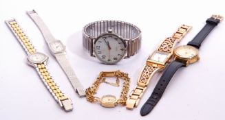Mixed Lot: gents boxed wrist watch by Cobolt together with five ladies wrist watches by Tissot, H