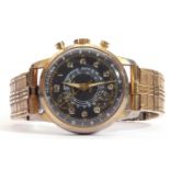 Third quarter of 20th century gent's Lucerne sports mechanical movement chronometer with gold