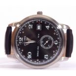 Gents first quarter of 21st century Junkers stainless steel cased wrist watch with silvered and