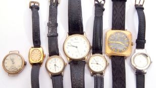 Mixed Lot: two gents wrist watches by Smiths and Sekonda together with five ladies wrist watches