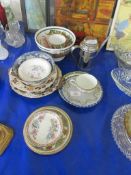 COLLECTION OF CERAMIC PLATES, SAUCERS ETC