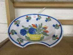 HAND DECORATED EARTHENWARE PLATE