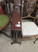 EDWARDIAN MAHOGANY FOLDING OCCASIONAL TABLE, WIDTH APPROX 68CM