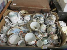 BOX CONTAINING LARGE QUANTITY OF EARLY 20TH CENTURY JAPANESE EXPORT TEA WARES