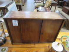 SMALL WOODEN STORAGE CABINET, LENGTH APPROX 48CM