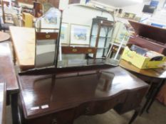 REPRODUCTION MIRROR BACKED DRESSING TABLE, APPROX 122CM