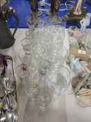 COLLECTION OF HOUSEHOLD AND DECORATIVE GLASS WARE