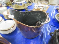 19TH CENTURY BRASS COAL BUCKET