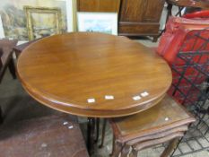 CIRCULAR BREAKFAST TABLE, APPROX 103CM DIAM