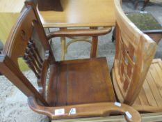 MAHOGANY COMMODE CHAIR, APPROX 96CM HIGH