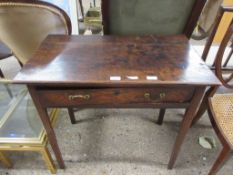 RUSTIC SIDE TABLE WITH DRAWER BENEATH, APPROX 77CM