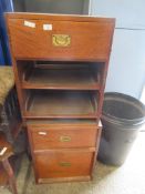 PAIR OF DESK OR DRESSING TABLE PEDESTALS