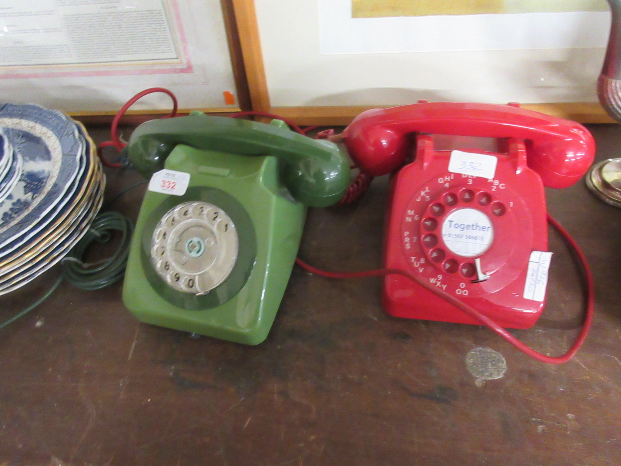 TWO 1960S/70S ANALOGUE DIAL TELEPHONES