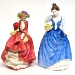 Two Doulton figures comprising Top of the Hill and Helen (2)