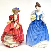 Two Doulton figures comprising Top of the Hill and Helen (2)