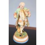 19th century Continental bisque figure of a gent