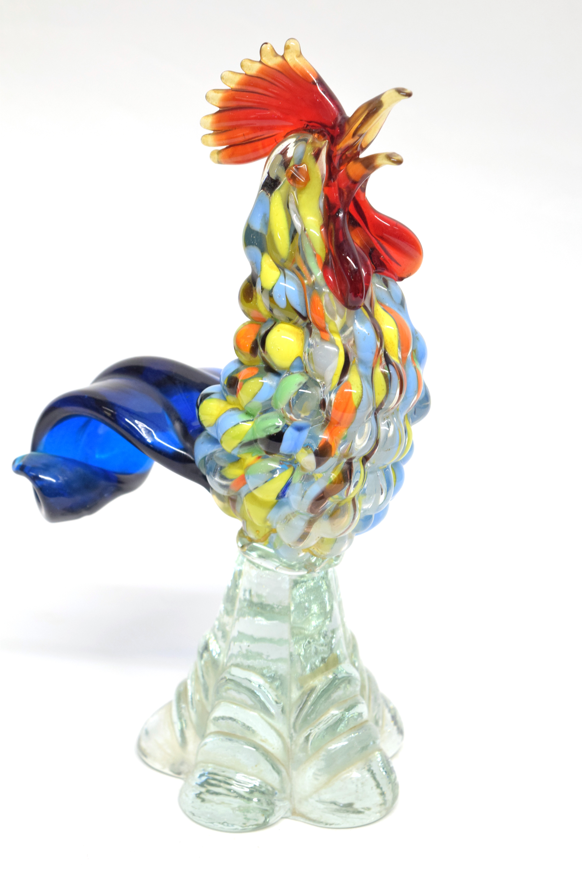 Murano glass model of a cockerel, 24cm high - Image 3 of 3