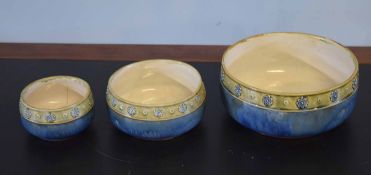 Group of three mid-20th century Royal Doulton bowls