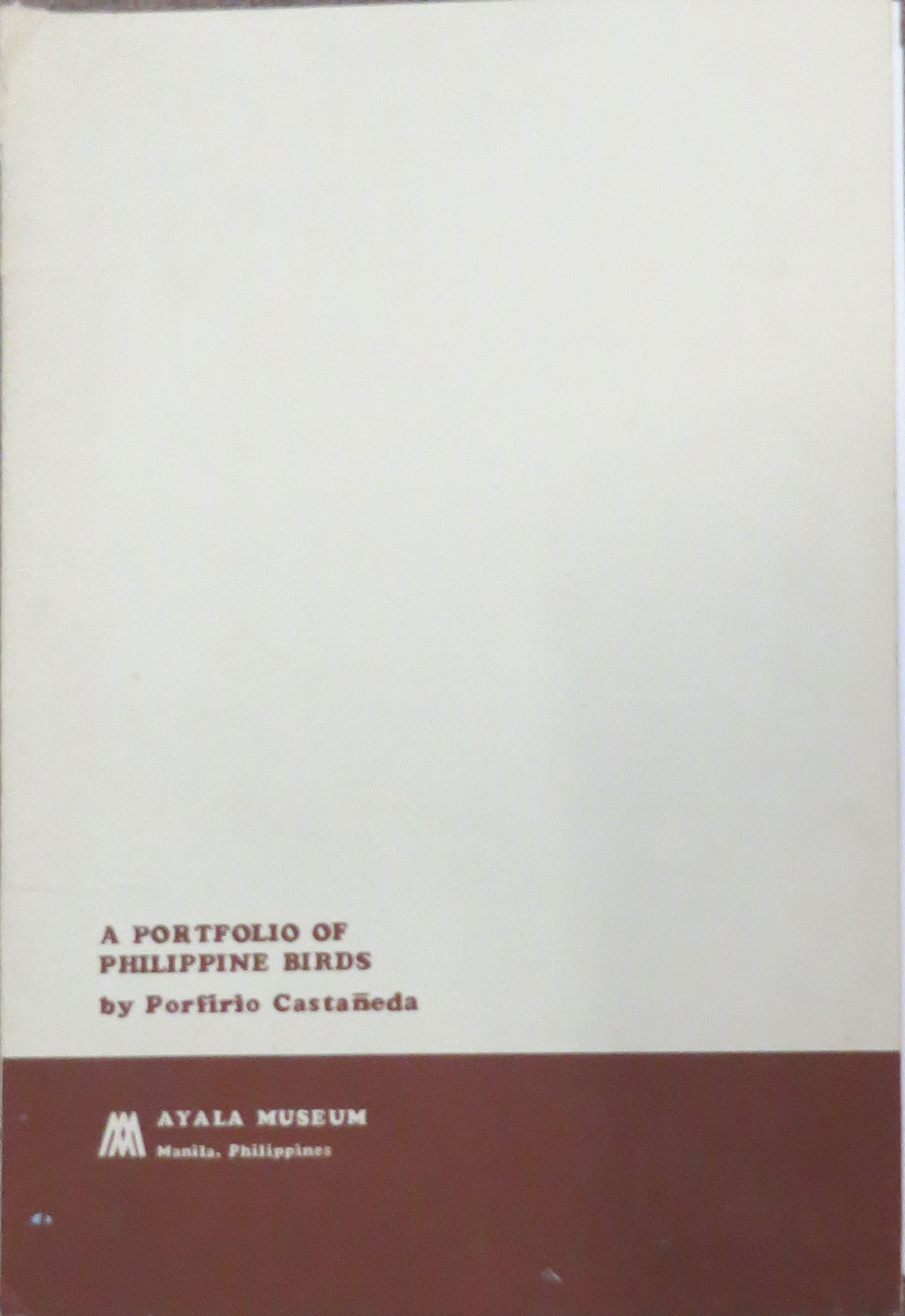 Porfirio Castaneda (20th century), - a portfolio of Phillippine birds, a publication of Filipinas - Image 2 of 2