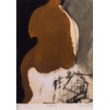 •AR Rose Hilton (1931-2019), "Figure", coloured print, signed, numbered 20/50 and inscribed with