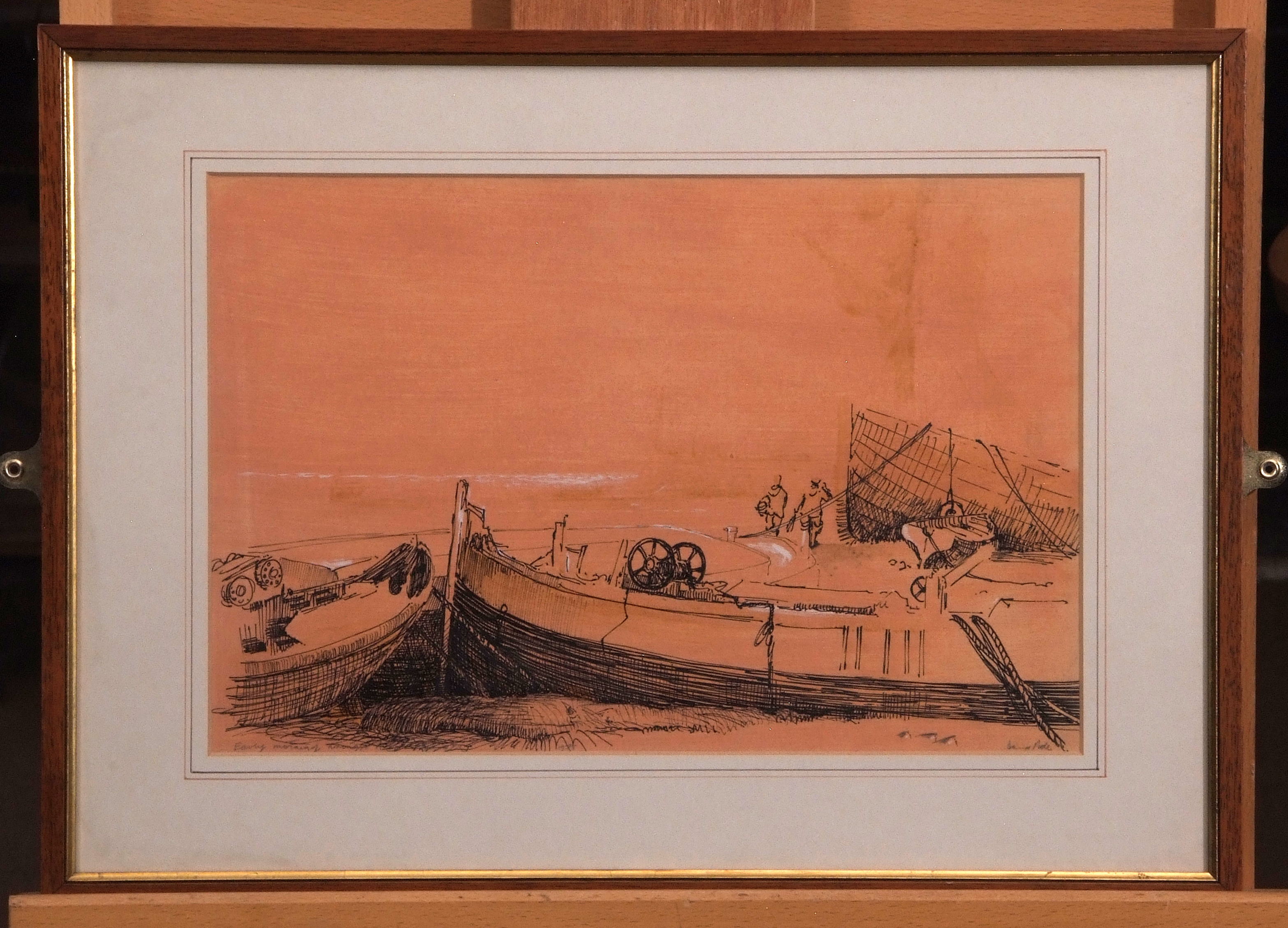 AR David Poole (1936-1995), "Mill Farm, Acle, May 2nd 1973", pencil drawing, signed and inscribed - Image 5 of 6