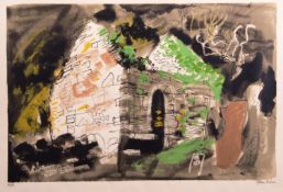 •AR John Piper, CH (1903-1992), "Kirkmaiden in Furness", screen print, signed and numbered 36/70