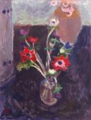 •AR Margaret Thomas (1916-2016), "Anemones", oil on board, monogrammed lower left, 44 x 59cm.