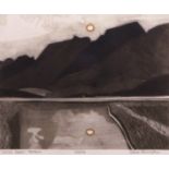 •AR John Brunsdon, ARCA, (1933-2014), "Welsh scene - Harlech", coloured etching and aquatint,