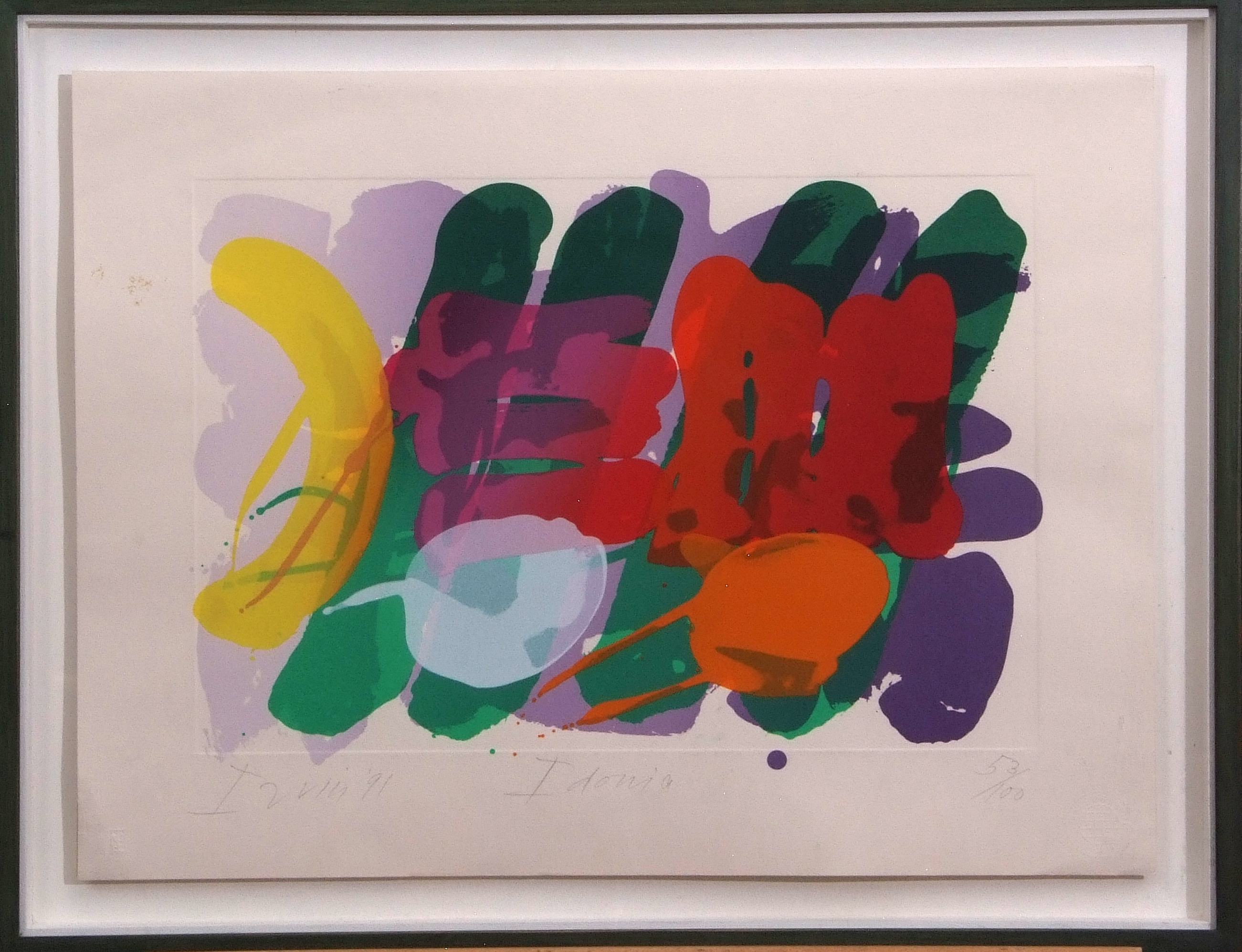 •AR Albert Irvin (1922-2015), "Idonia", screen print, signed, dated 91, numbered 53/100 and - Image 2 of 2