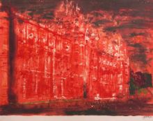 •AR John Piper, CH (1903-1992), "Royal Holloway College", screen print, signed and numbered 71/75 in